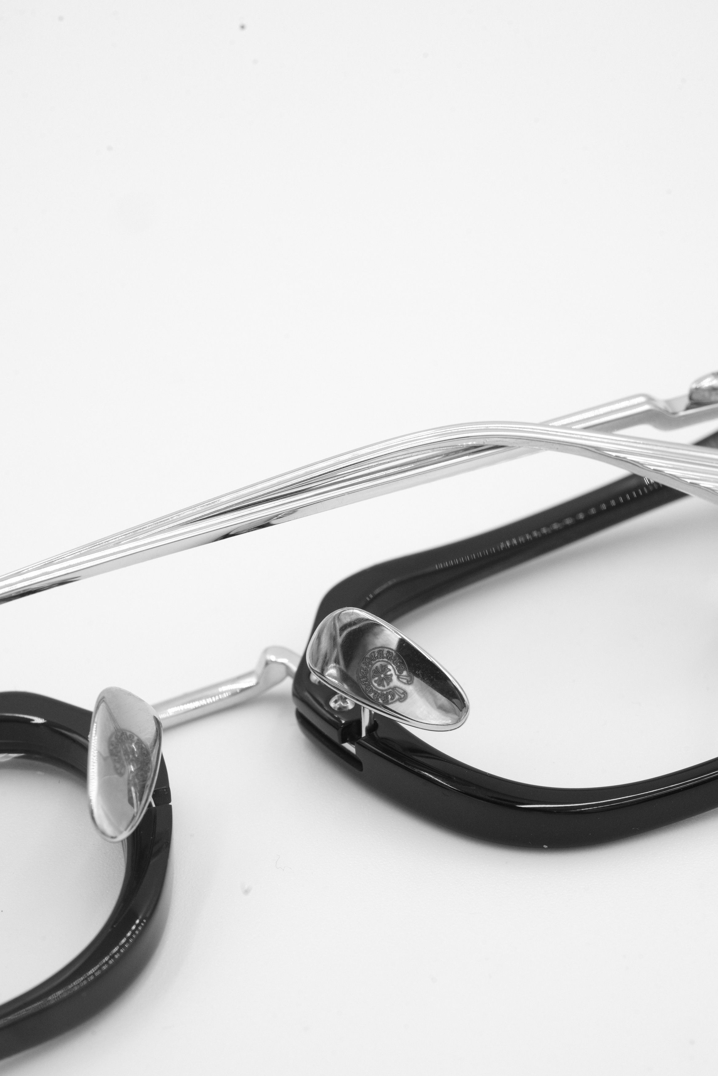 Chrome Hearts Chrome Hearts Cumption Eyeglasses in Silver - Black Size ONE SIZE - 5 Thumbnail
