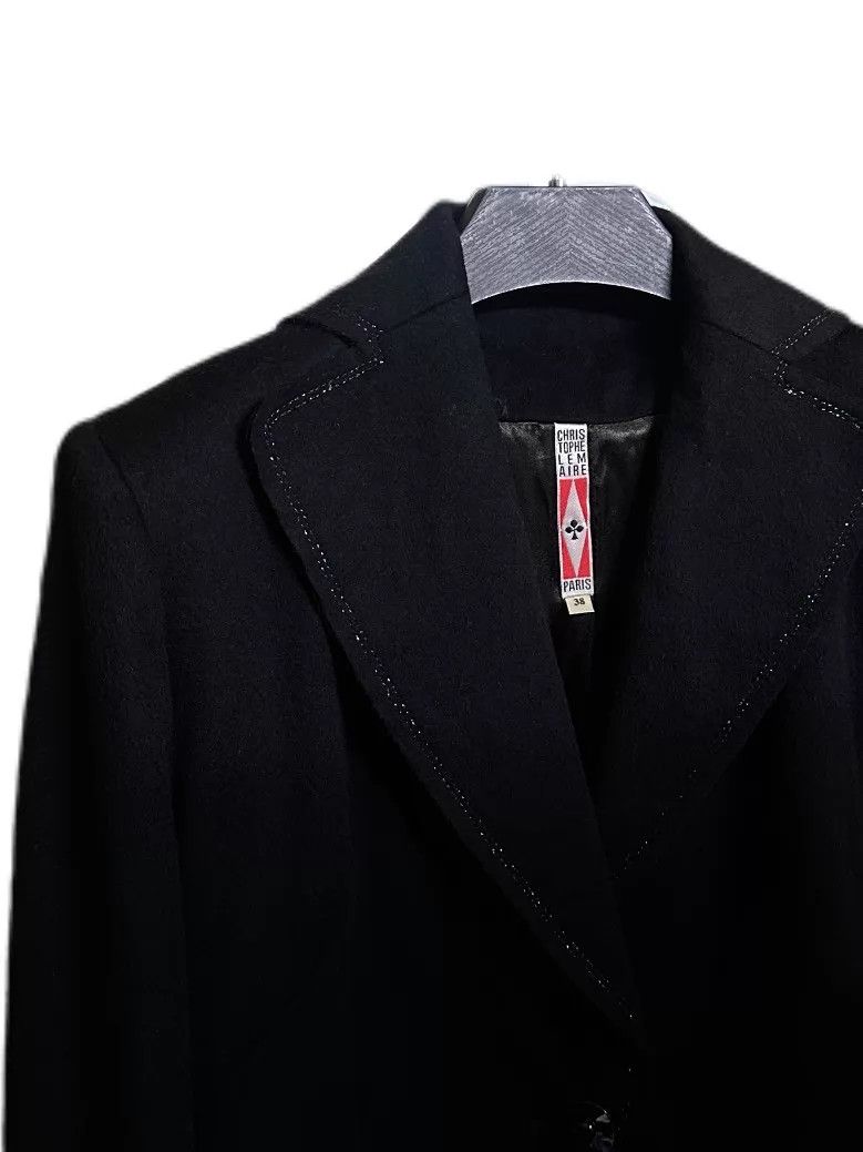 Christophe Lemaire CL 1990s Wool Short Jacket Sz38 w/Shoulder Pads Size XS / US 0-2 / IT 36-38 - 3 Thumbnail