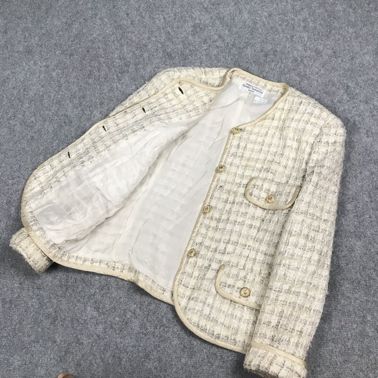 Japanese Brand HIROKO NAKAJIMA JAPAN TWEED COAT JACKET Size S / US 4 / IT 40 - 13 Thumbnail