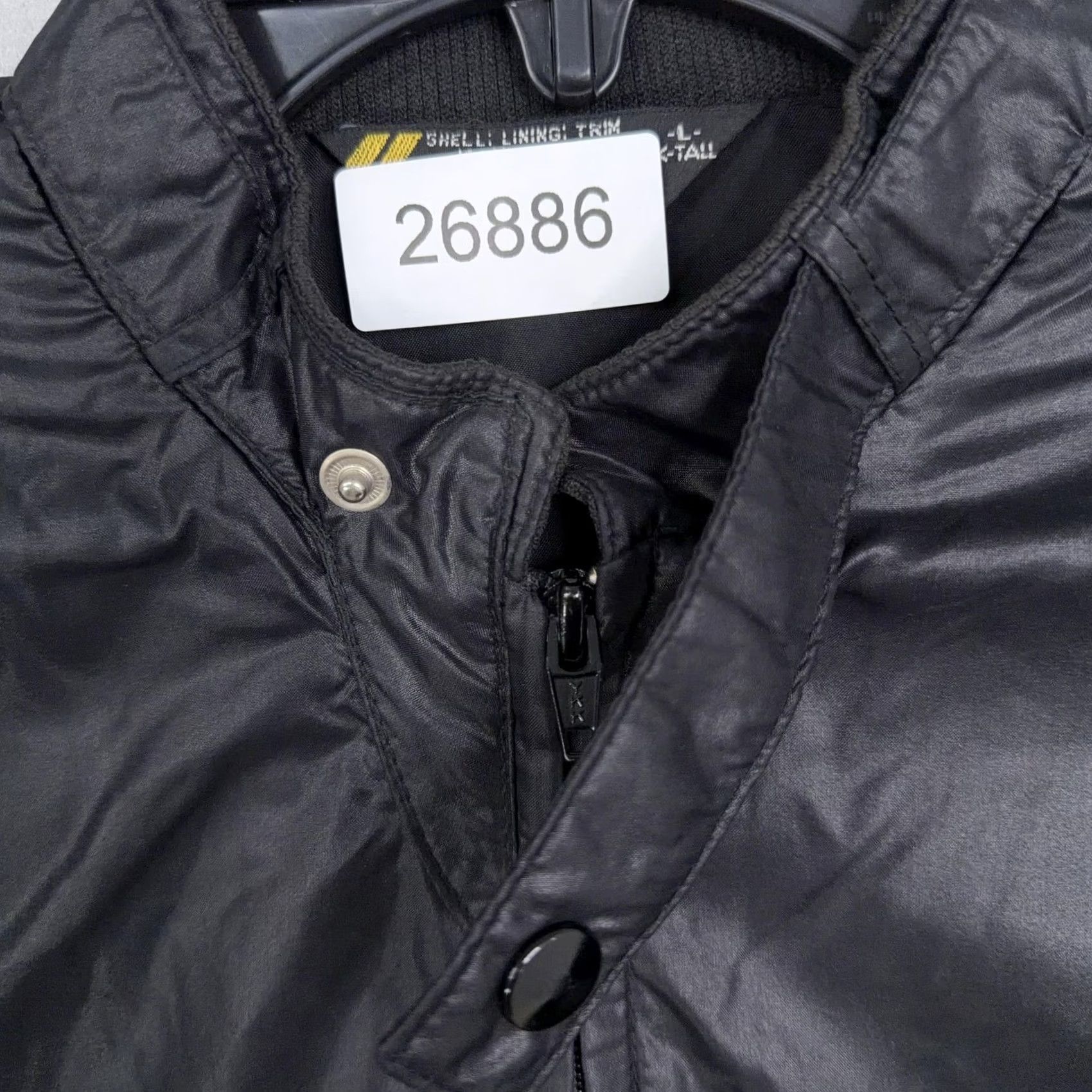 Sears VINTAGE Sears Jacket Mens LT Black Nylon Windbreaker Full Zip Racer Moto Style Windbreaker Size US L / EU 52-54 / 3 - 8 Thumbnail