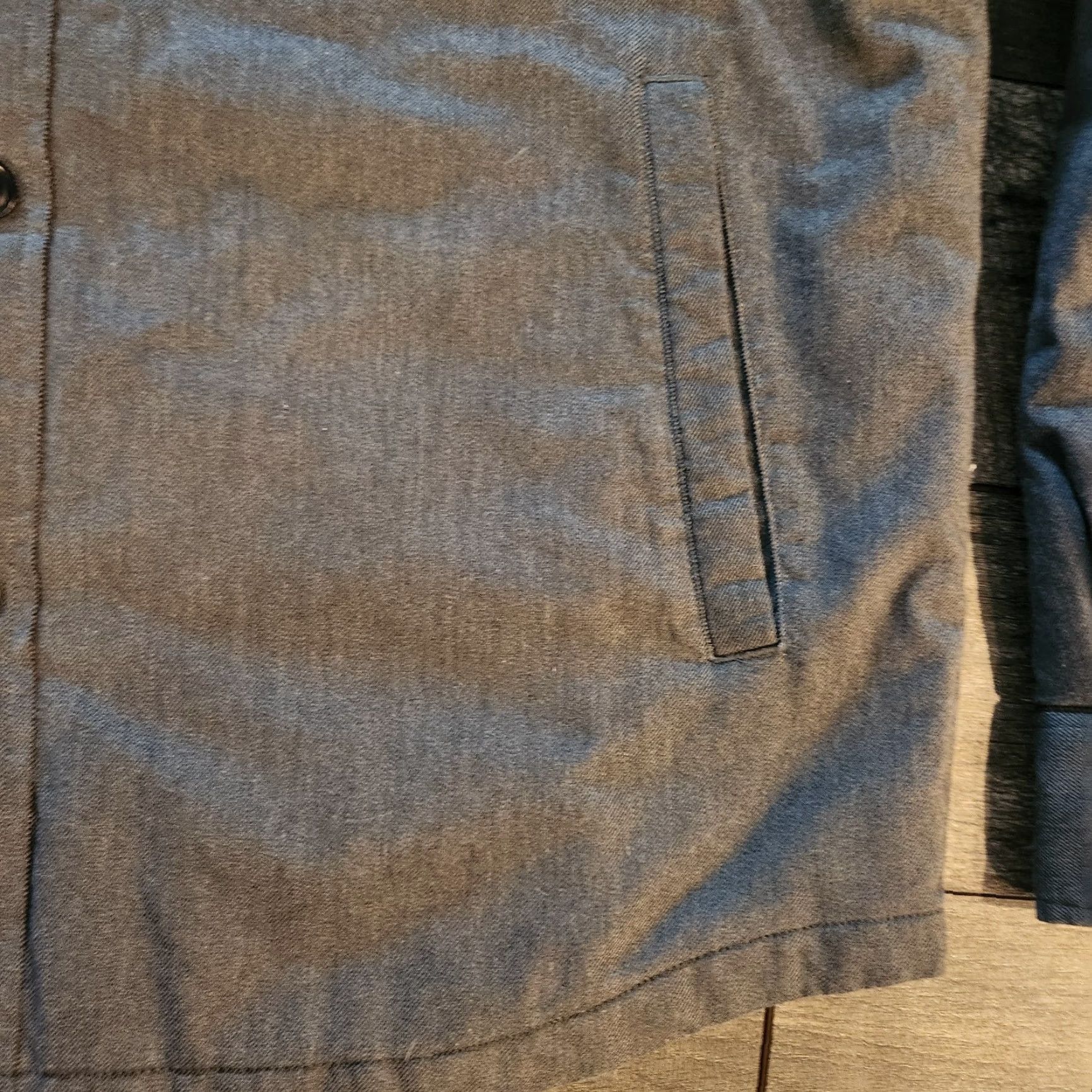 UNTUCKit UNTUCKit Shacket Shirt Jacket Mens Medium Gray Flannel Line Heavyweight Button-Up Lined Ziraldo Size US M / EU 48-50 / 2 - 4 Thumbnail