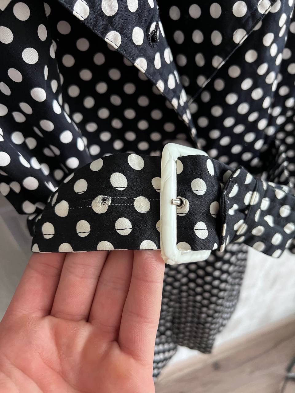 Burberry Burberry Black Label polka dot coat jacket trench Size L / US 10 / IT 46 - 7 Thumbnail