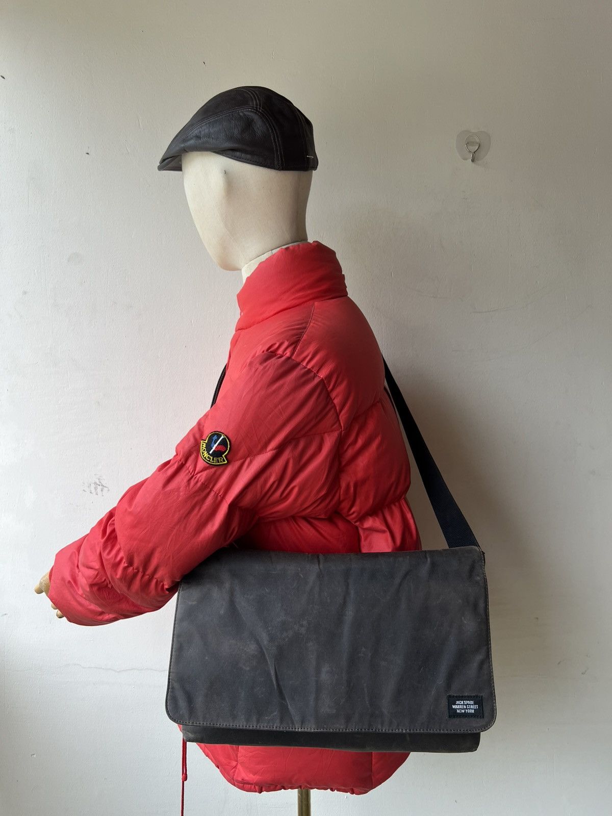 Jack Spade Jack Spade USA Patina Waxed Cotton Canvas Messenger Bag Size ONE SIZE - 4 Thumbnail