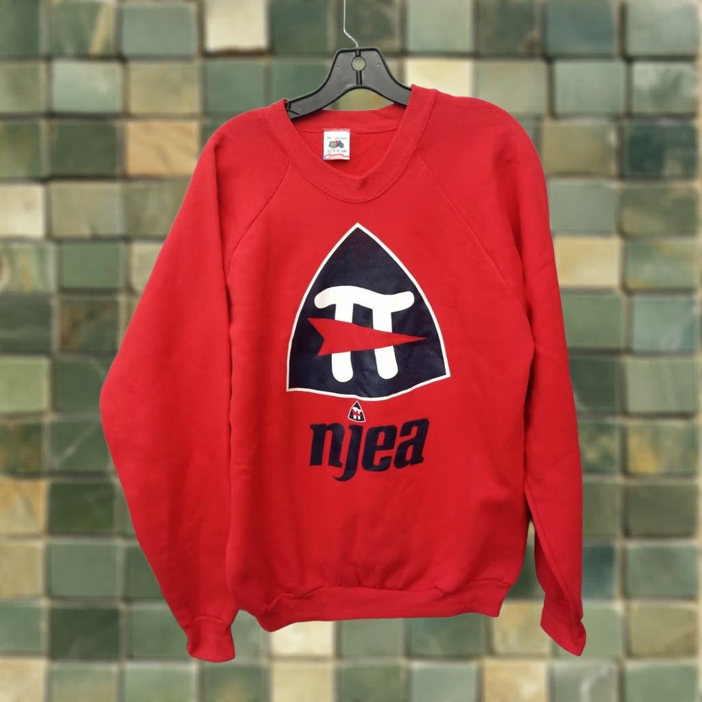 Fruit Of The Loom VINTAGE NJEA CREWNECK SHIRT XL Men Red NJEA Crewneck Shirt Size US XL / EU 56 / 4 - 1 Thumbnail