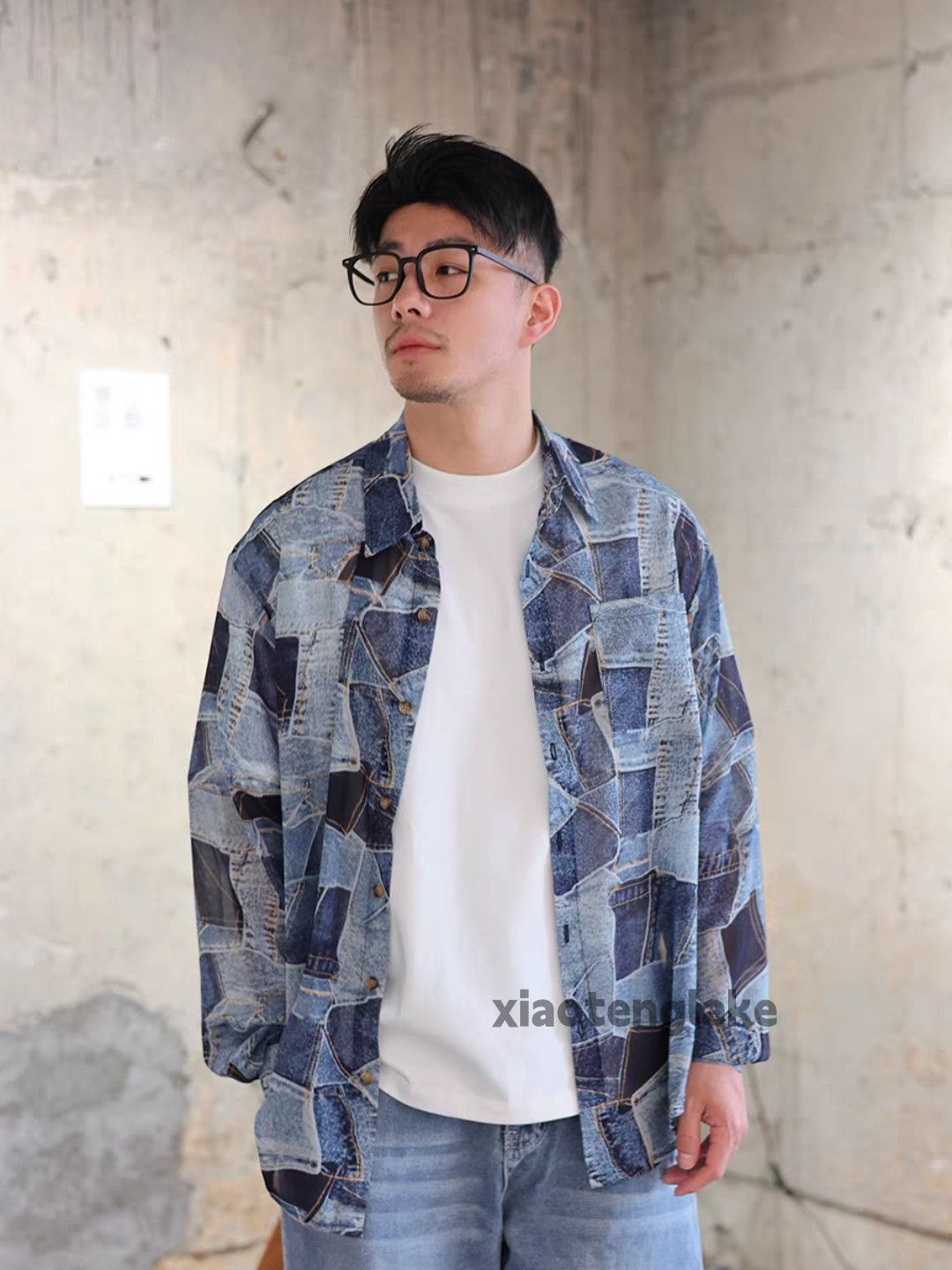 Vintage Unisex washed faded cleanfit yuppie y2k work shirt Size US L / EU 52-54 / 3 - 1 Thumbnail