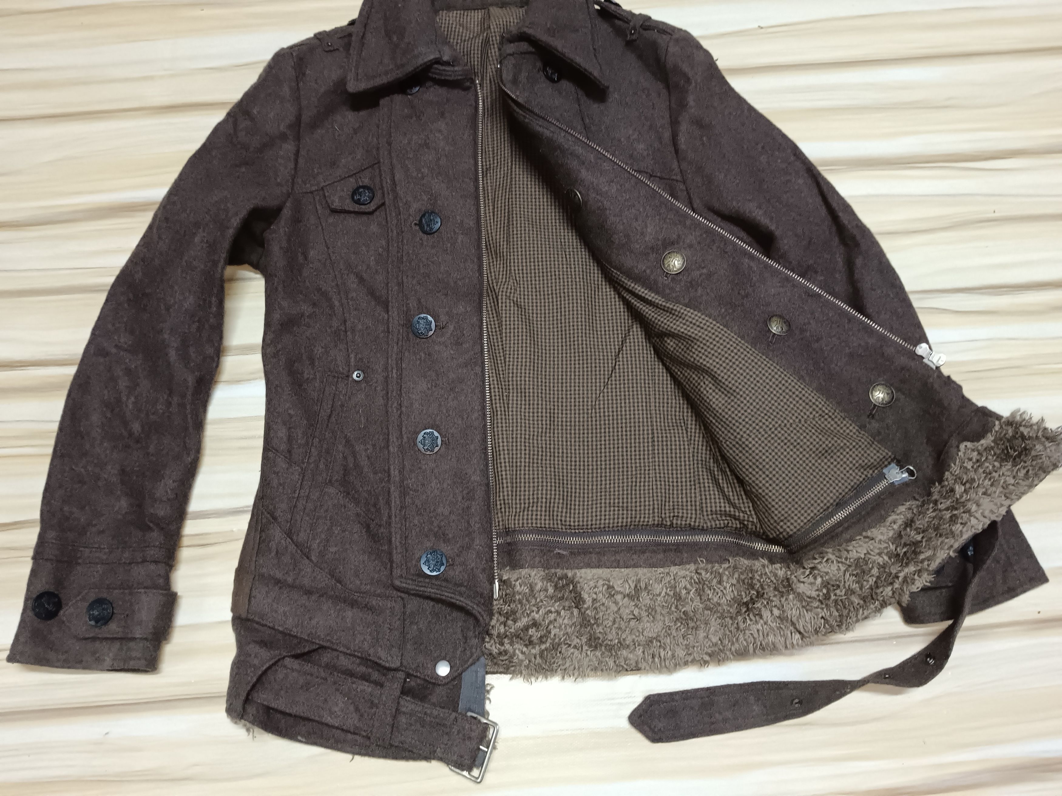 14th Addiction 💥RARE💥Vintage PPFM Jacket Fur Hoodie jacket punk style Size US M / EU 48-50 / 2 - 9 Thumbnail