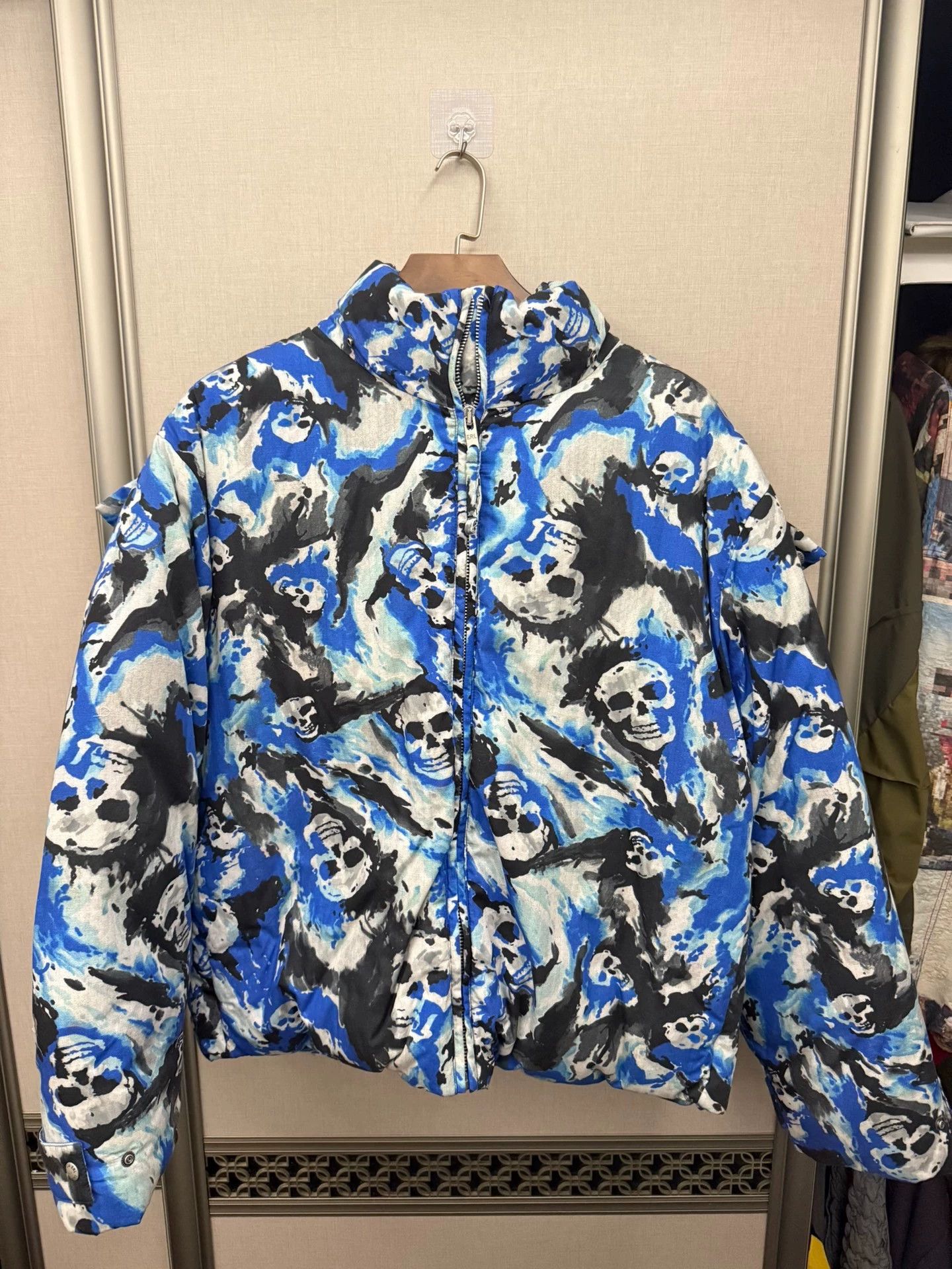 ERL ERL 24fw blue skull all over print camo jacket L Size US L / EU 52-54 / 3 - 1 Thumbnail