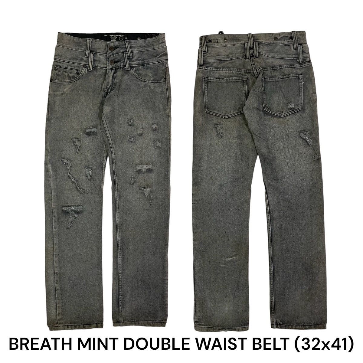 Japanese Brand Y2K Birthbreath Black Smoke & White Beech Size US 32 / EU 48 - 1 Thumbnail