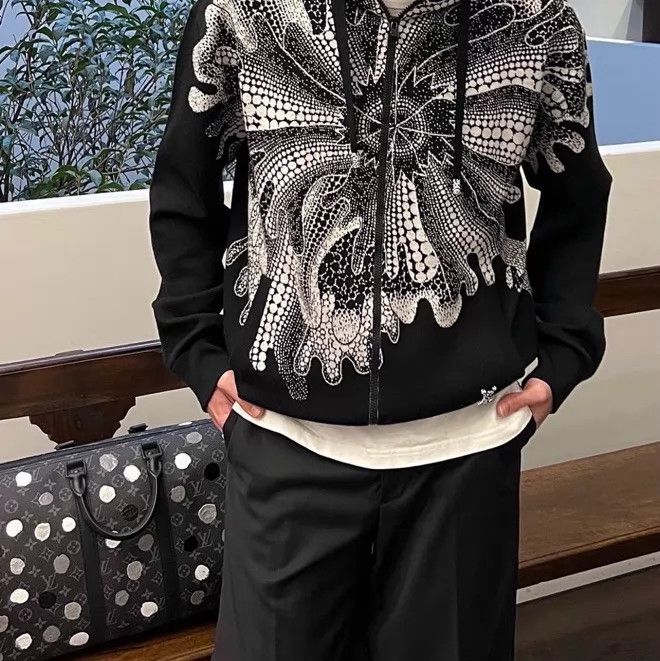 Louis Vuitton LV x Yayoi Kusama psychedelic flower hoodie black XXL Size US XXL / EU 58 / 5 - 9 Thumbnail