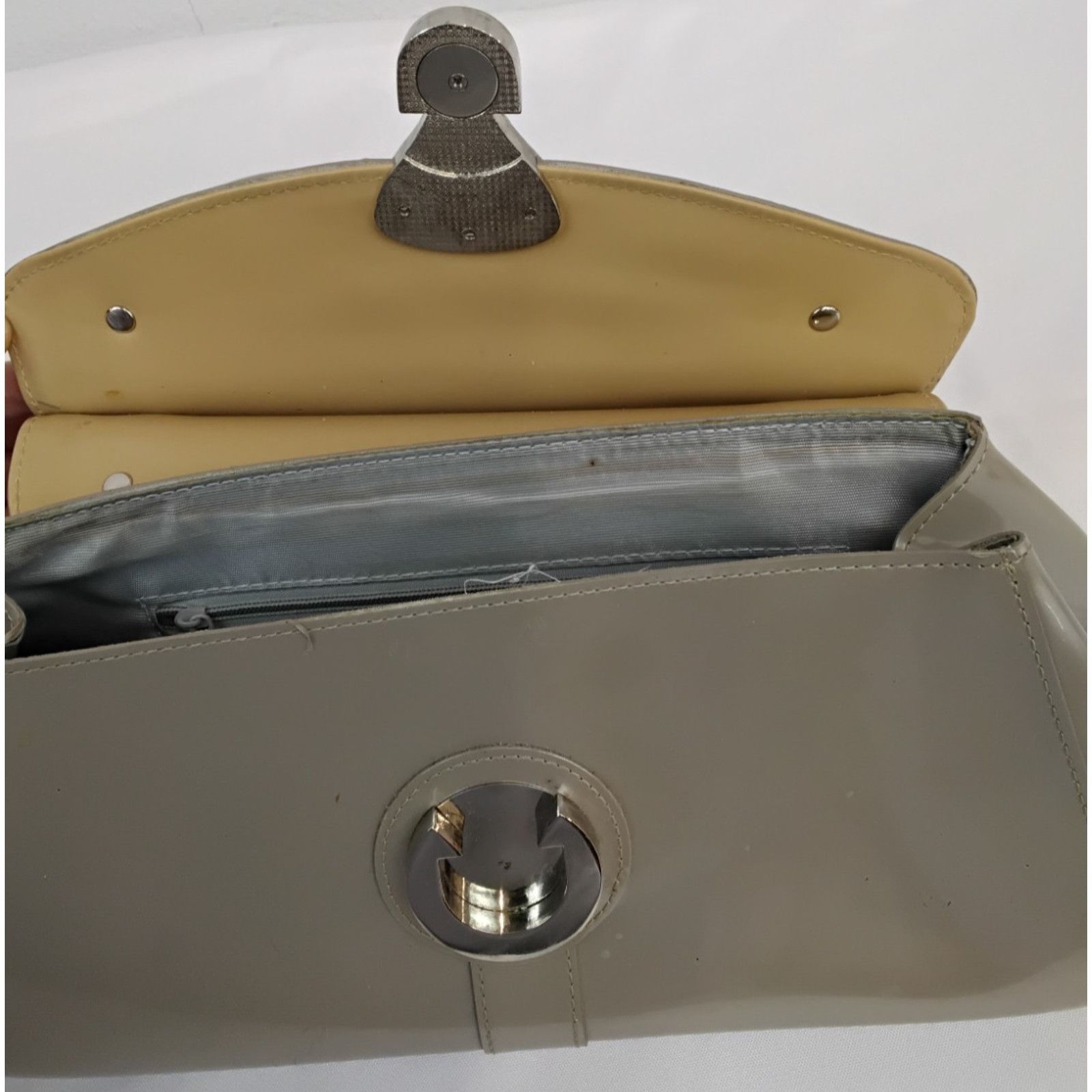 Other Beijo Handbag Taupe Silver PVC Purse & Wallet W/ Dust Bags Size ONE SIZE - 12 Thumbnail