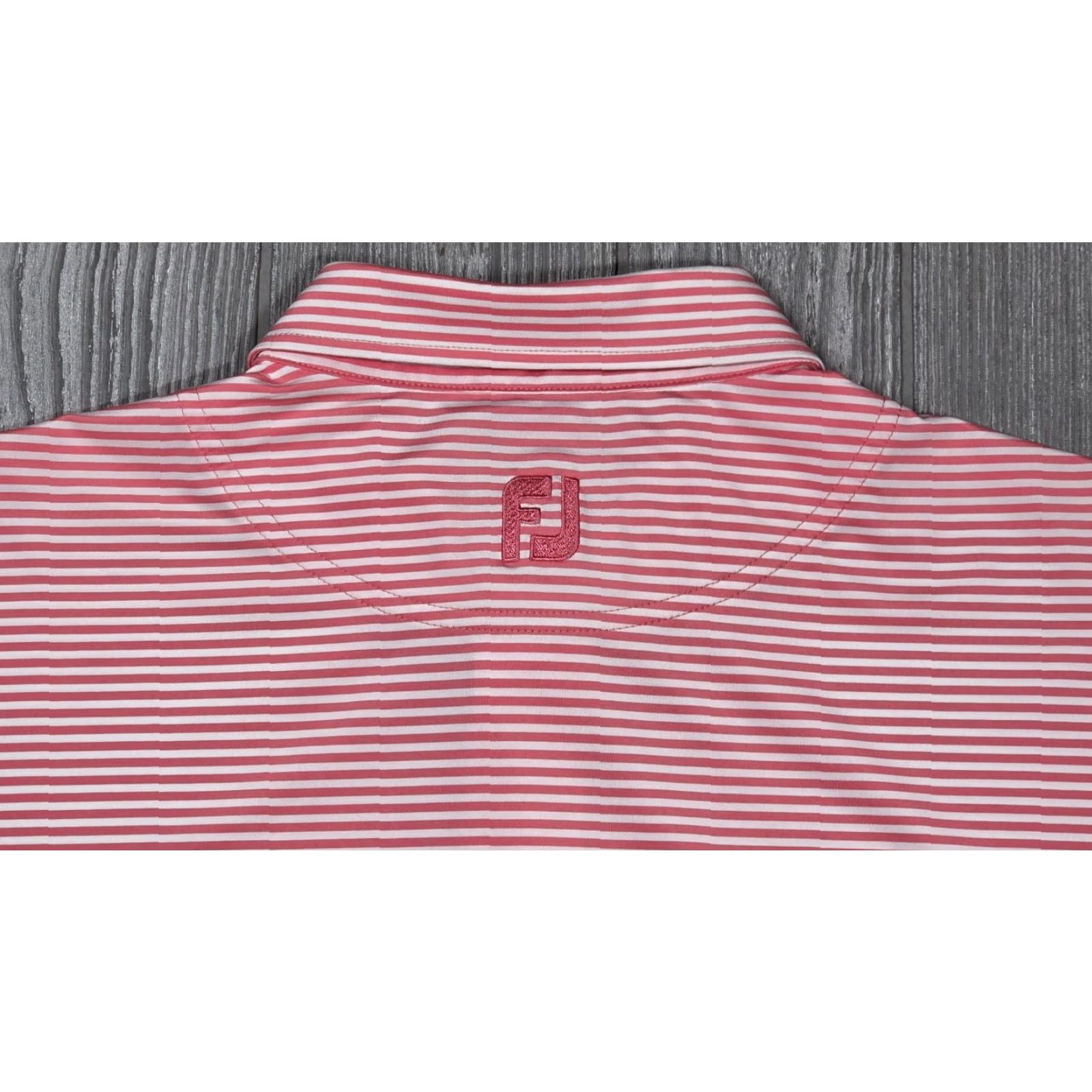 Footjoy FootJoy FJ Performance Polo Shirt Men Short Sleeve 2XL Pink White Mack Truck Logo Polo Size US XXL / EU 58 / 5 - 6 Thumbnail
