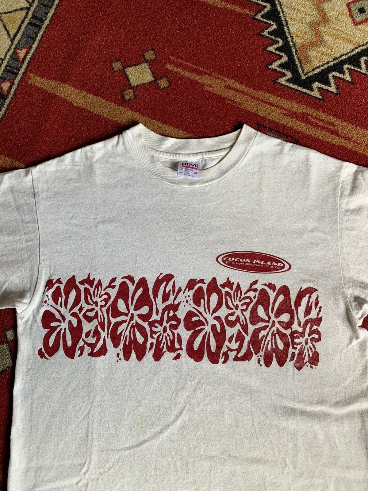Vintage 90s Hawaii Tropical Flower Graphic Tee Size US M / EU 48-50 / 2 - 7 Thumbnail