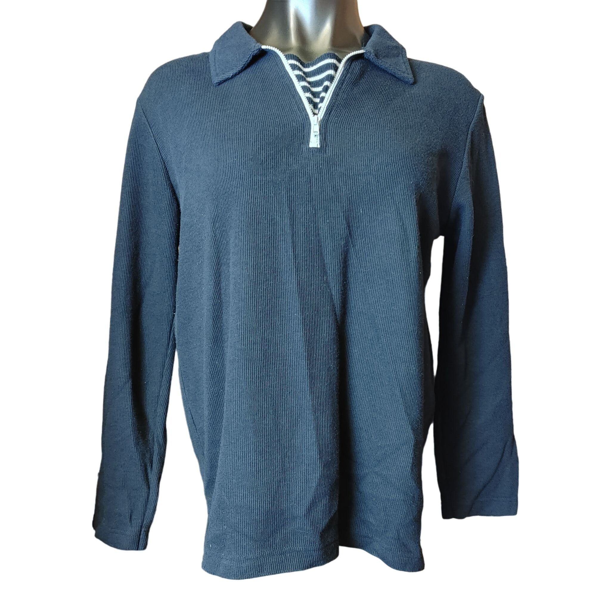 Other HAMPSHIRE STUDIO Womens S Blue Mock Layer Striped Pullover L Size S / US 4 / IT 40 - 1 Thumbnail