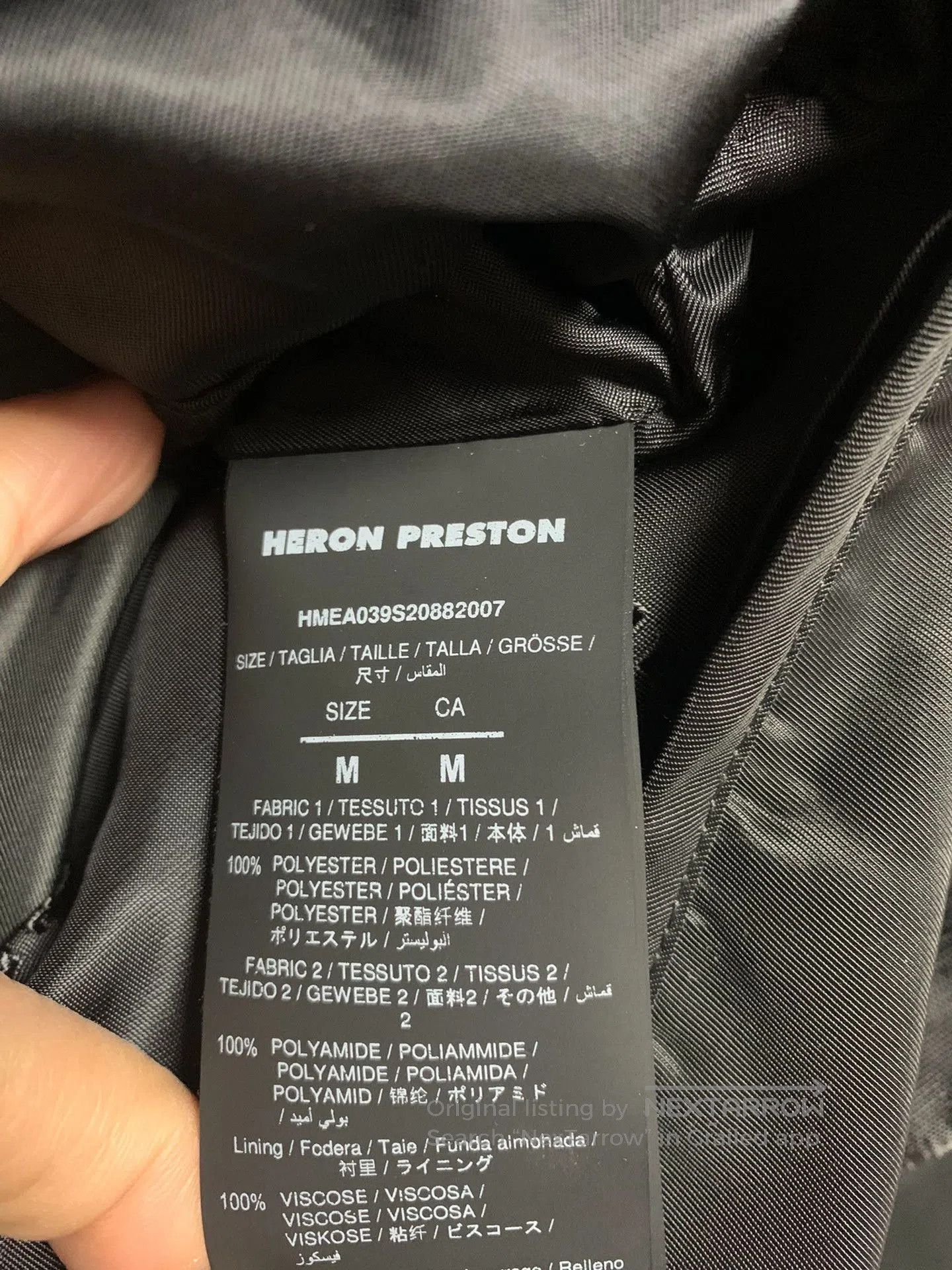Heron Preston Heron Preston Detachable Sleeve Utility Jacket. Size US M / EU 48-50 / 2 - 6 Thumbnail