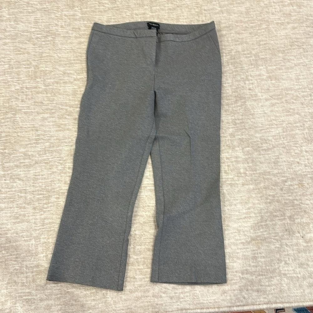 Designer Max & Mia Gray Dress Pants - Women's Office Wear Size 32" / US 10 / IT 46 - 2 Thumbnail
