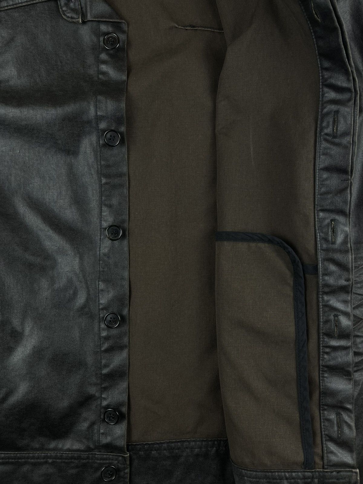 Dior AW03 Dior Homme Hedi Slimane Luster Waxed Coated Jacket Size US M / EU 48-50 / 2 - 11 Thumbnail