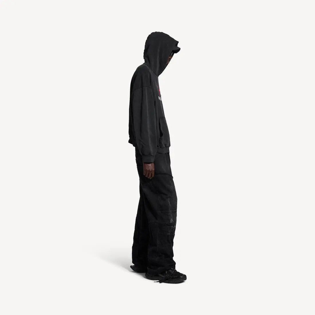 Balenciaga × Puma o1bcso1str0426 Hoodie Medium Fit in Black Size US XXL / EU 58 / 5 - 3 Thumbnail