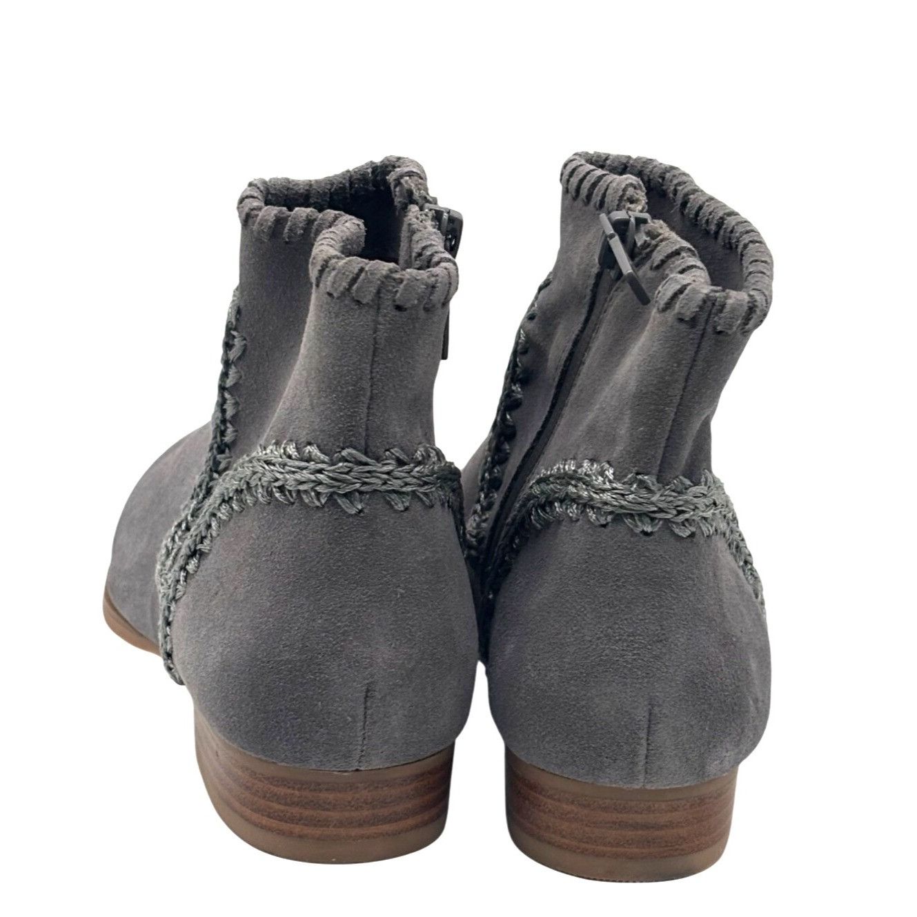 Jack Rogers Jack Rogers Gemma Suede Ankle Booties, Gray, Size 5.5, M Size US 5.5 / IT 35.5 - 6 Thumbnail