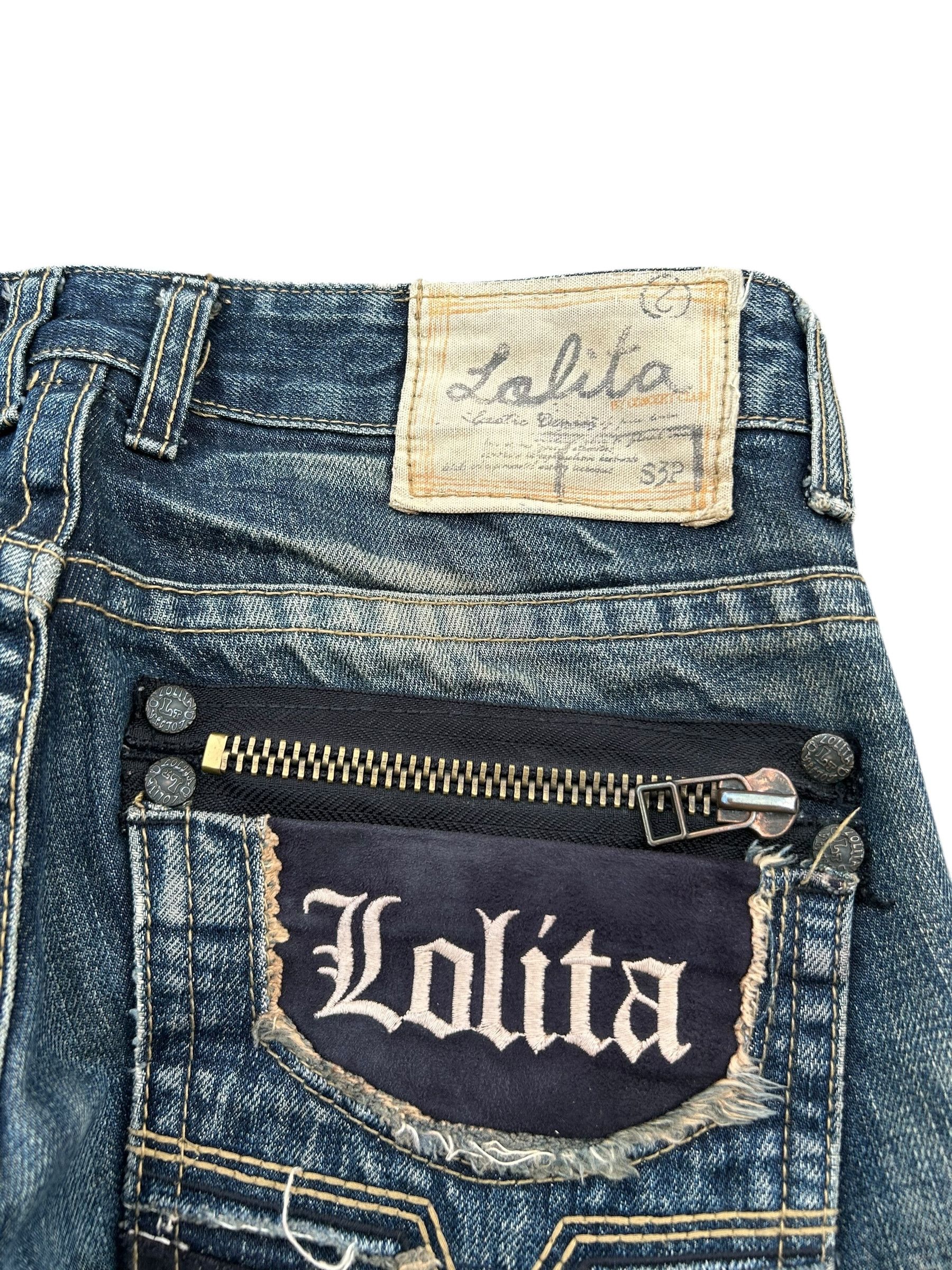 Japanese Brand × Kapital × Vintage Flare Lolita Male Japanese Punk Bondage Denim Jeans Size US 29 - 4 Thumbnail