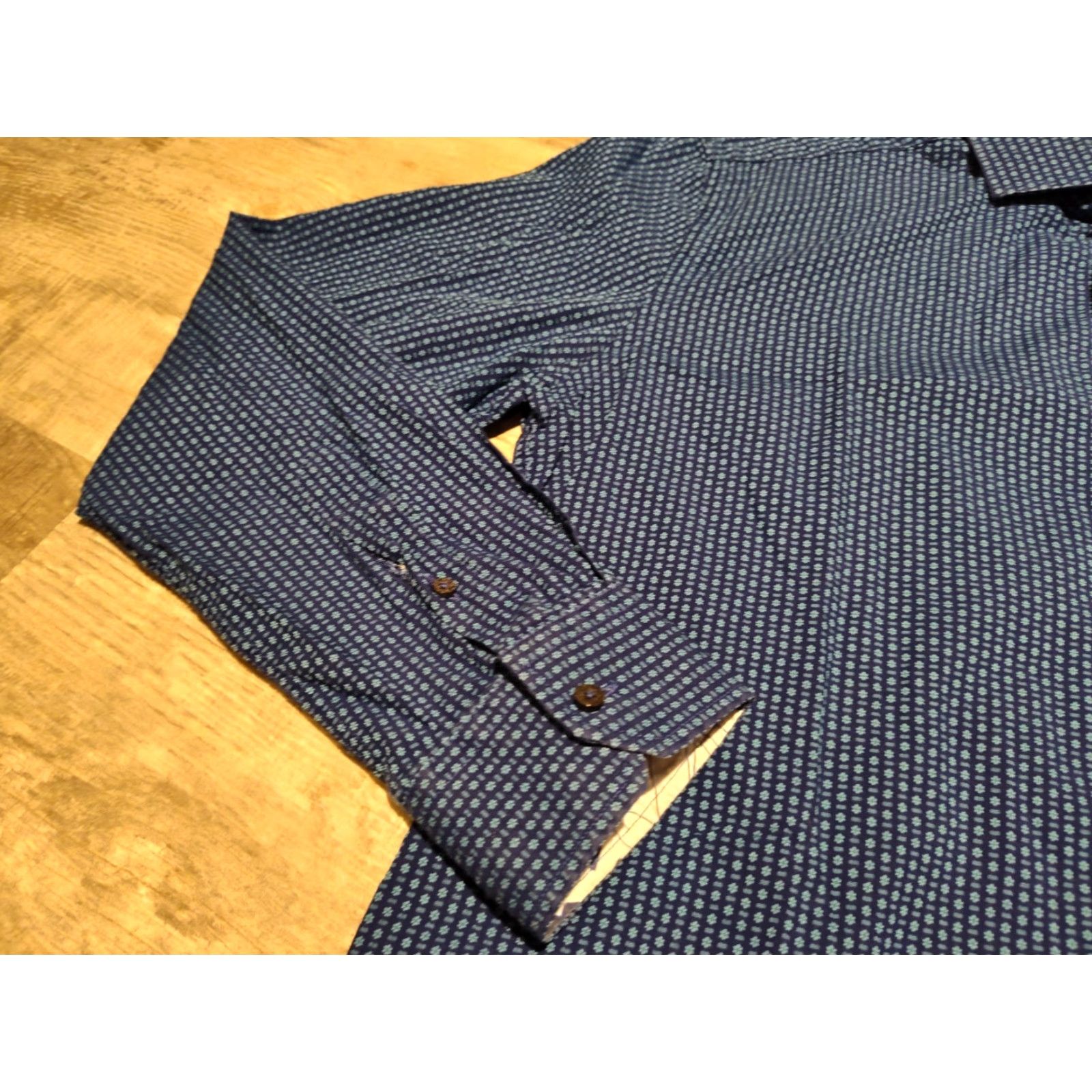 Other Limited Edition 1 Like No Other Blue Button-Up Shirt Men’s Size 15.5 Snowflake Pattern Casual Formal Size US M / EU 48-50 / 2 - 4 Thumbnail