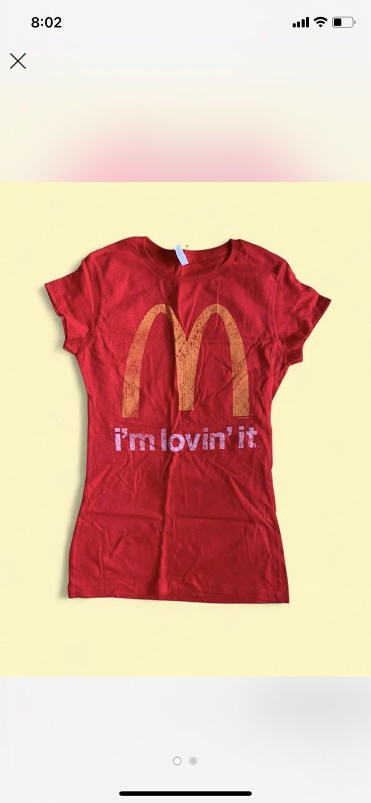 Alstyle × Vintage Red vintage McDonald’s graphic tee Size L / US 10 / IT 46 - 1 Thumbnail