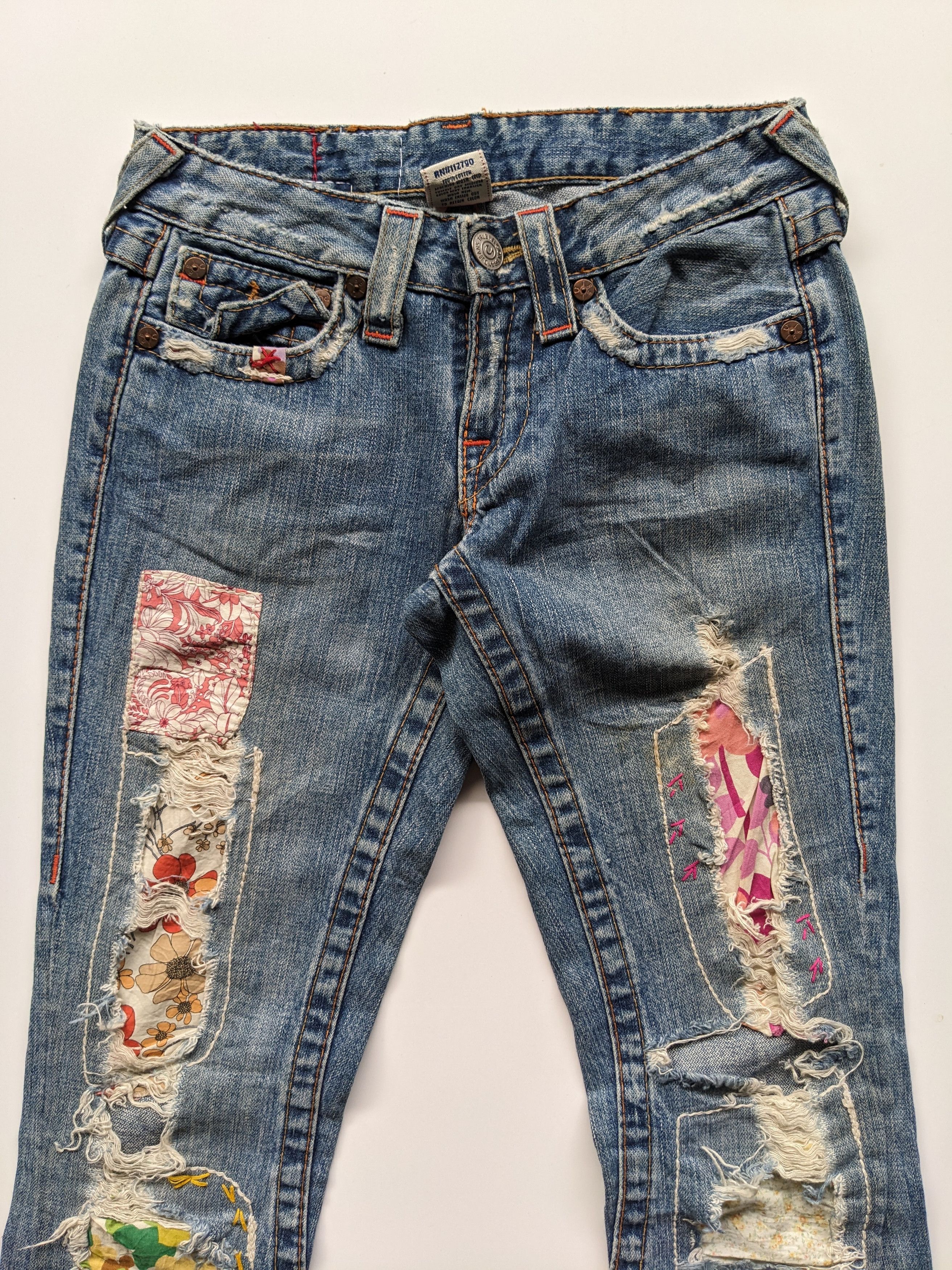 If Six Was Nine × True Religion True Religion flare floral patchwork jeans Size 26" / US 2 / IT 38 - 3 Thumbnail