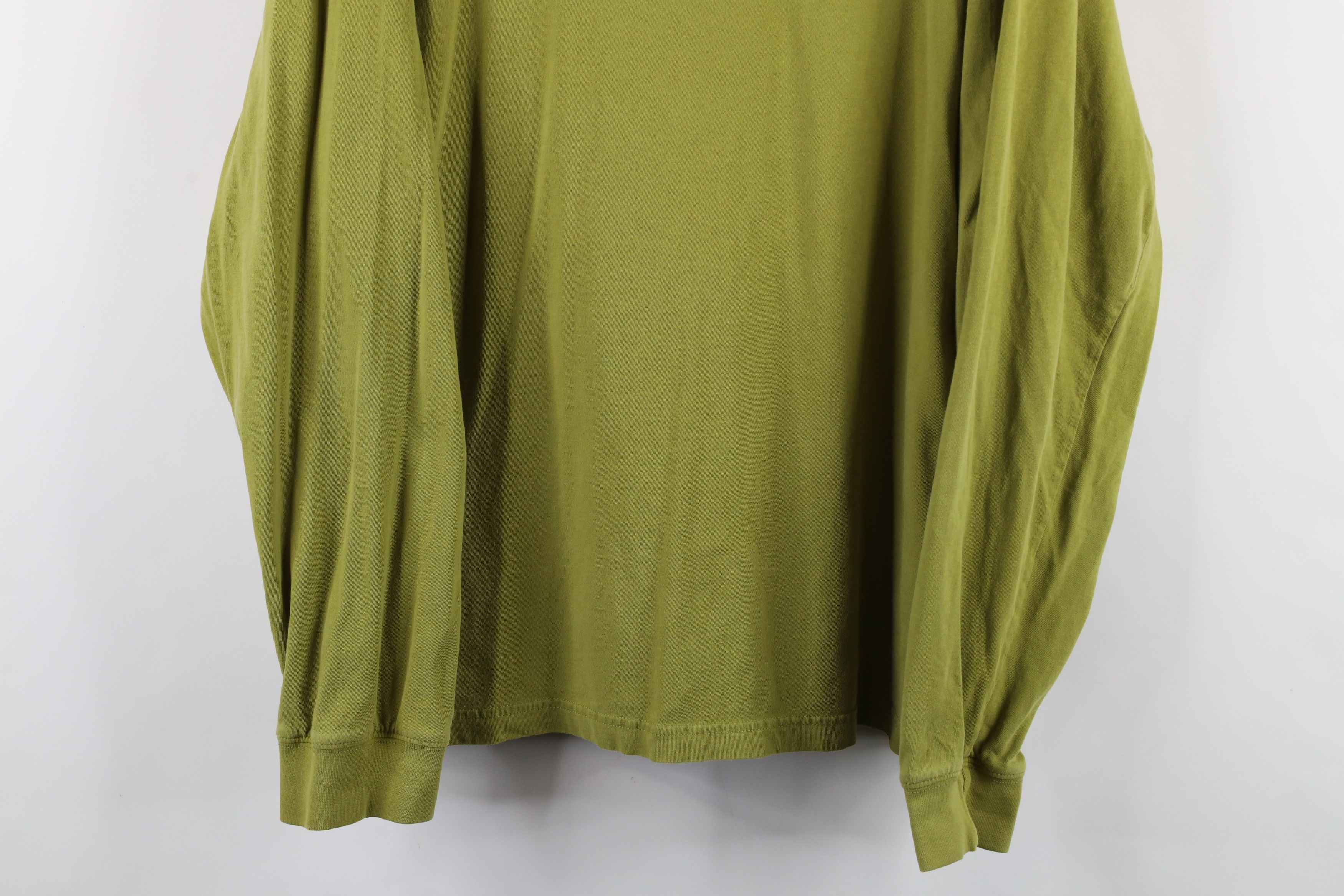 Eddie Bauer × Vintage Vintage 90s Eddie Bauer Long Sleeve T-Shirt Green Cotton Size US L / EU 52-54 / 3 - 3 Thumbnail