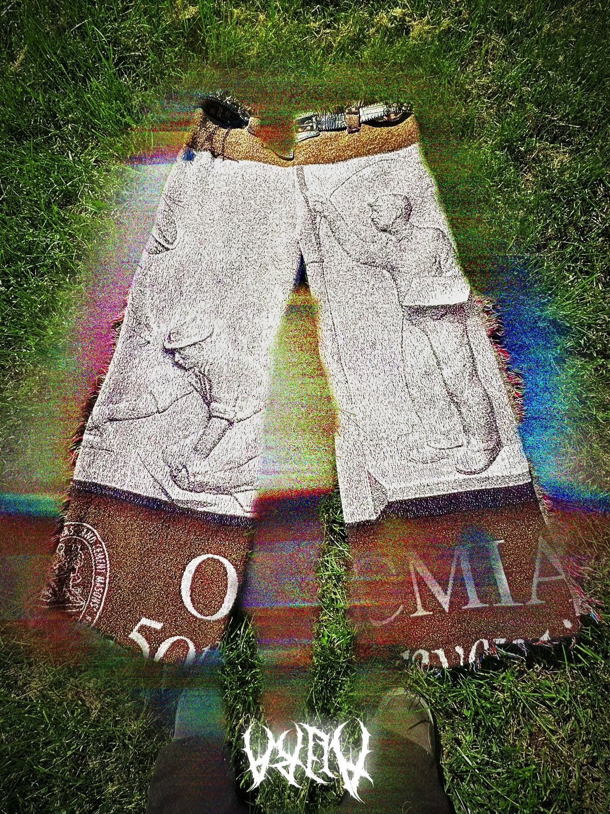 Japanese Brand × Vintage Aura Baggy Pants Size US 34 / EU 50 - 4 Thumbnail