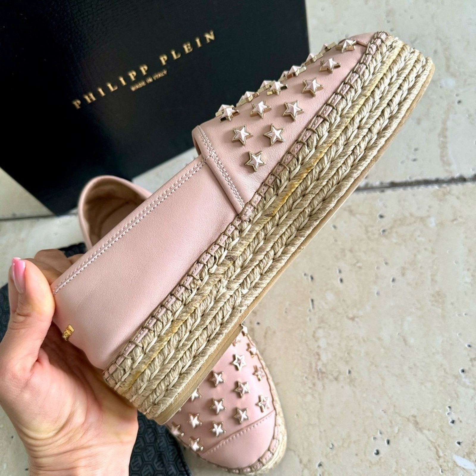 Philipp Plein PHILIPP PLEIN Espadrille, blush pink, Size 40, Authentic Size US 10 / IT 40 - 8 Thumbnail