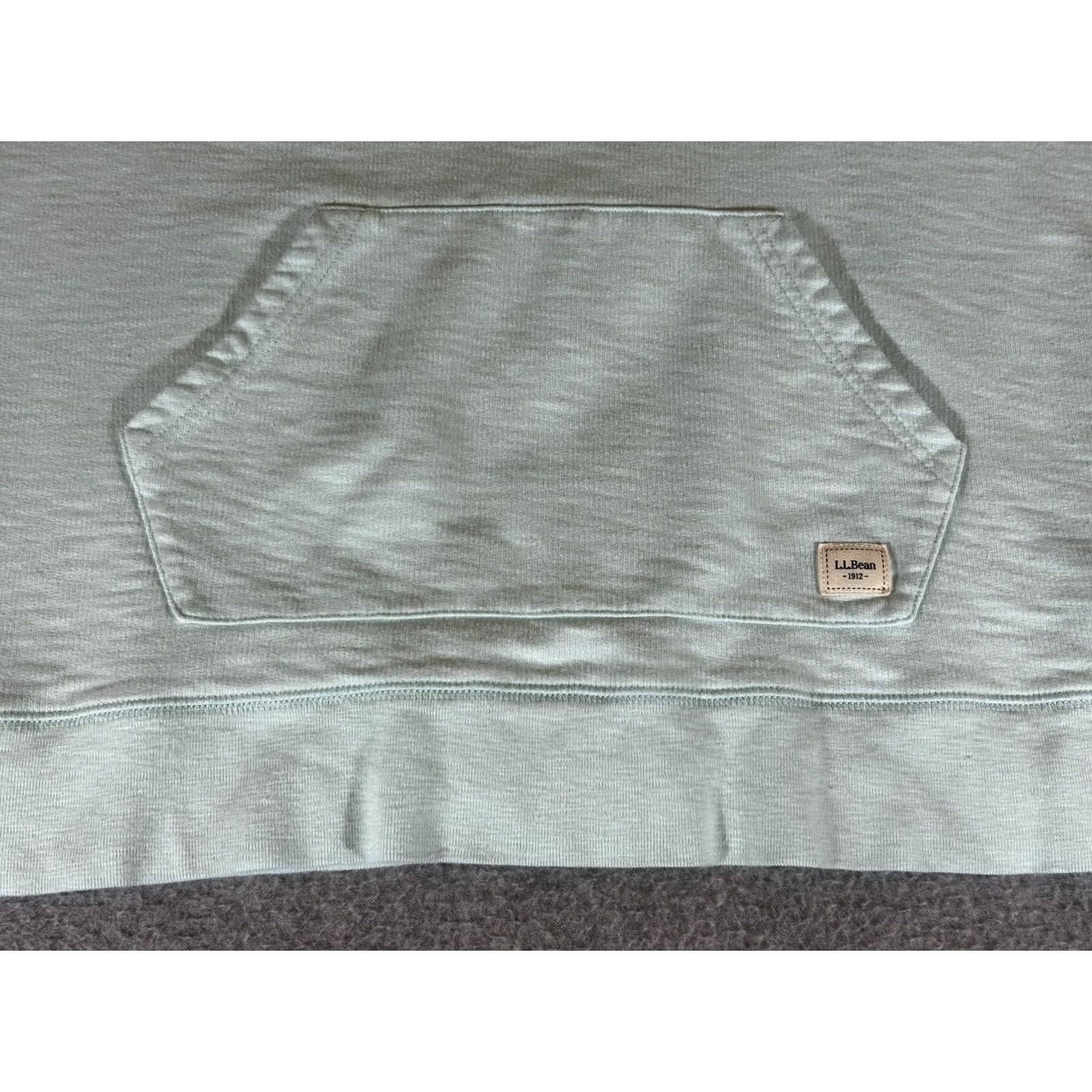 Vintage L.L. Bean Sweatshirt Womens Medium Green Organic Cotton 1/4 Zip Pullover Top Long Sleeve Regular Fit Casual Fall Womens Size M / US 6-8 / IT 42-44 - 2 Thumbnail