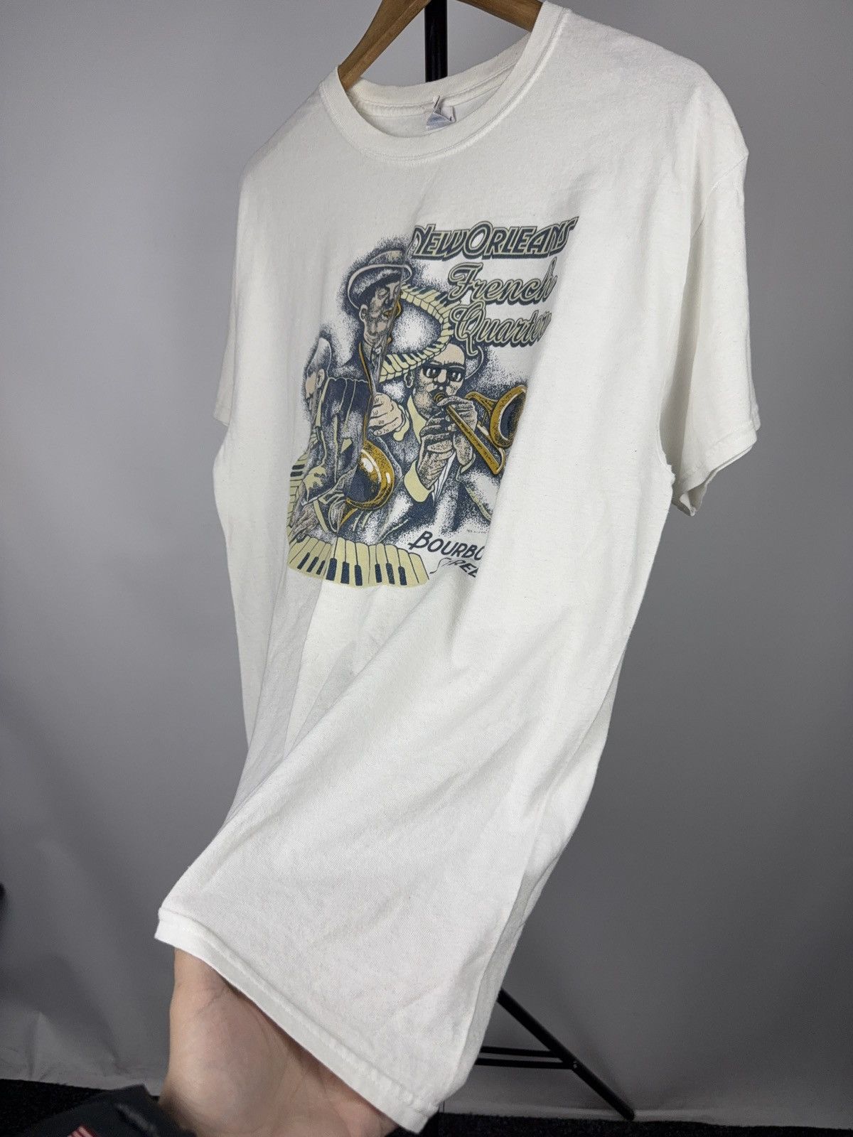 Vintage Vintage New Orleans Jazz French Quarter Graphic T-Shirt Size US L / EU 52-54 / 3 - 3 Thumbnail