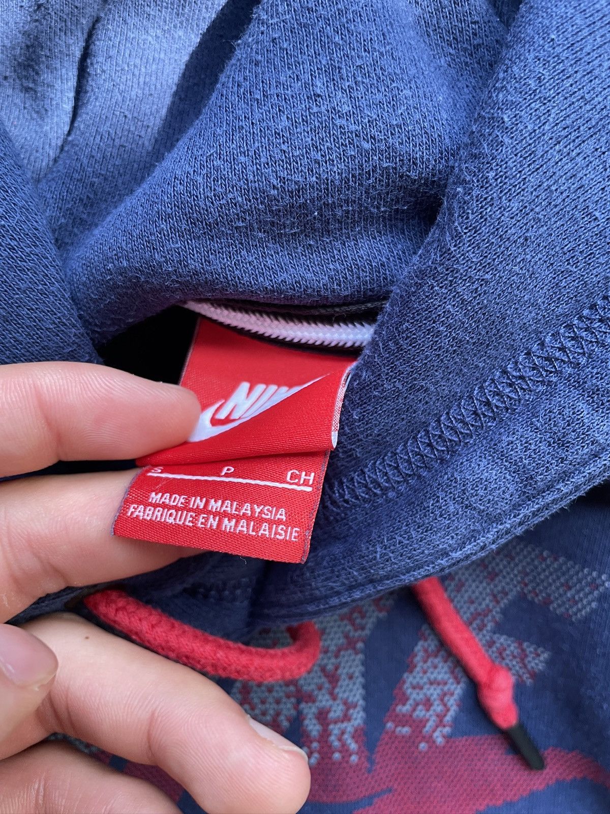 Nike Nike Y2K Swoosh Logo Hoodie Navy Blue Size Small Size US S / EU 44-46 / 1 - 4 Thumbnail