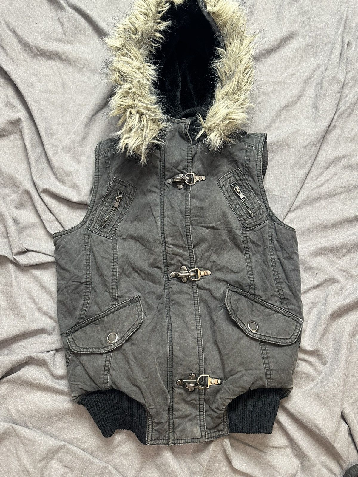Hysteric Glamour Washed Avant Garde If Six Was Nine Style Puffer Jacket Fur Size US S / EU 44-46 / 1 - 3 Thumbnail