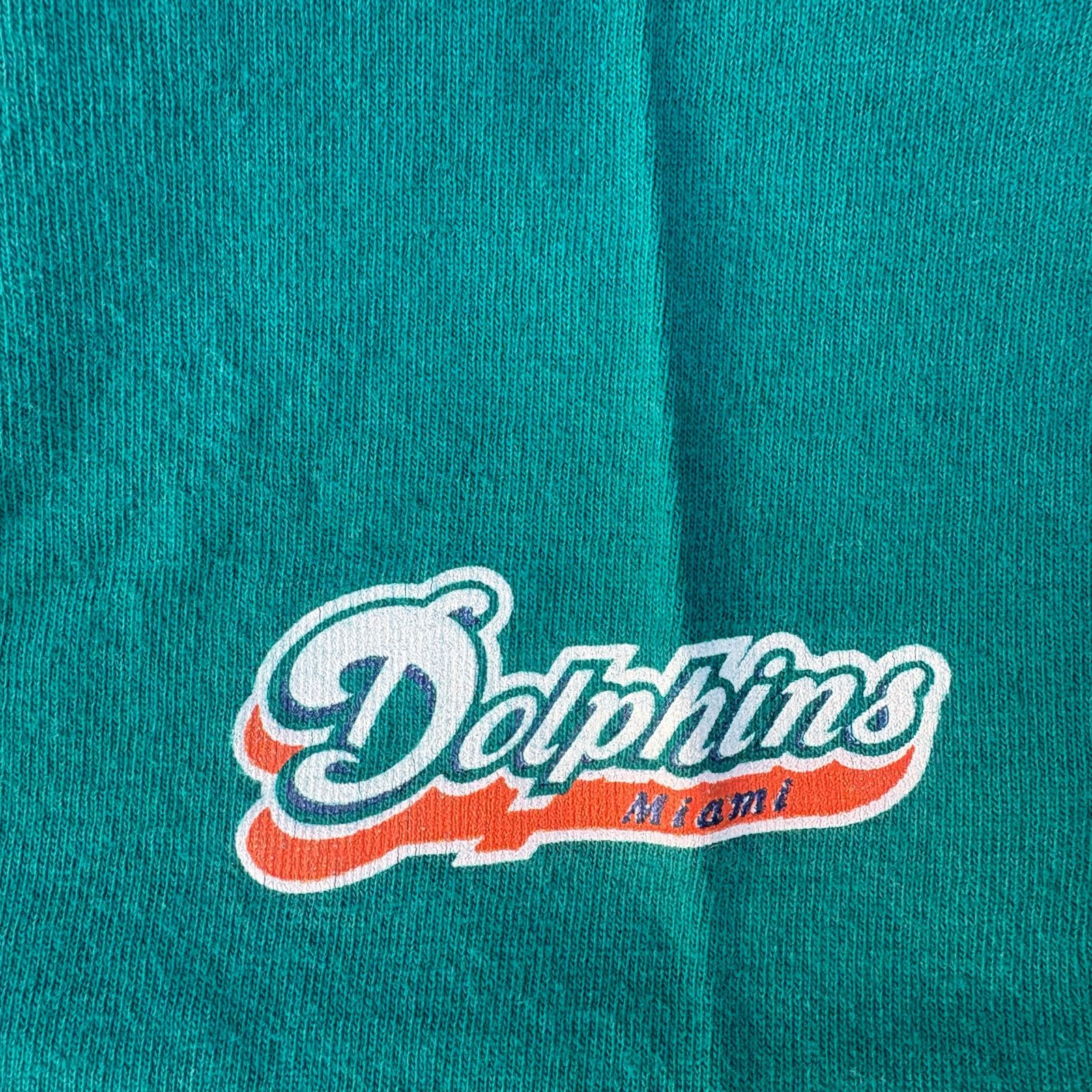 Lee VTG 90s Lee Sport NFL Miami Dolphins T Shirt Teal Sz L Size US L / EU 52-54 / 3 - 6 Thumbnail