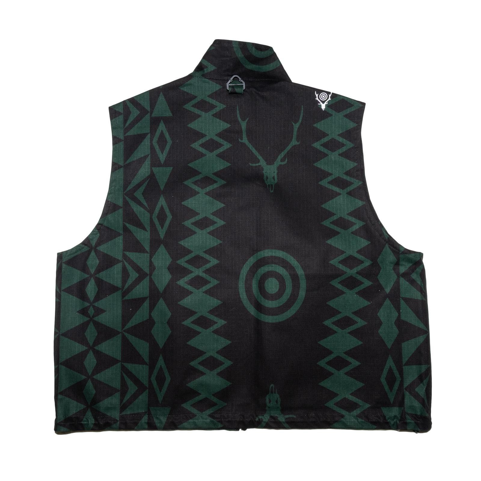 Needles × Nepenthes × South2 West8 South2West8 Black and Green Utility Vest Size US S / EU 44-46 / 1 - 2 Thumbnail