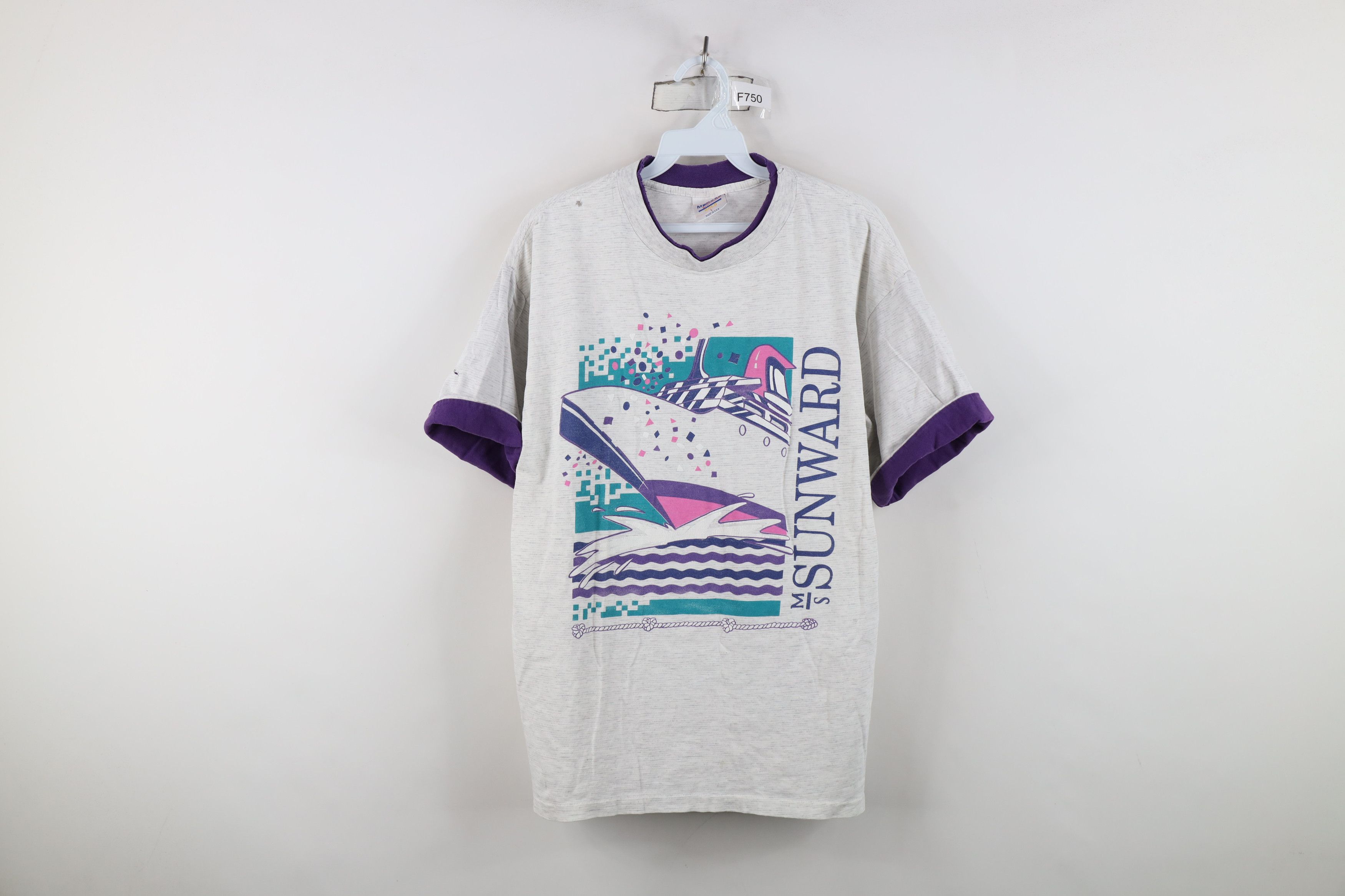 Vintage Vintage 90s Streetwear MS Sunward Cruise Ship T-Shirt USA Size L / US 10 / IT 46 - 1 Thumbnail