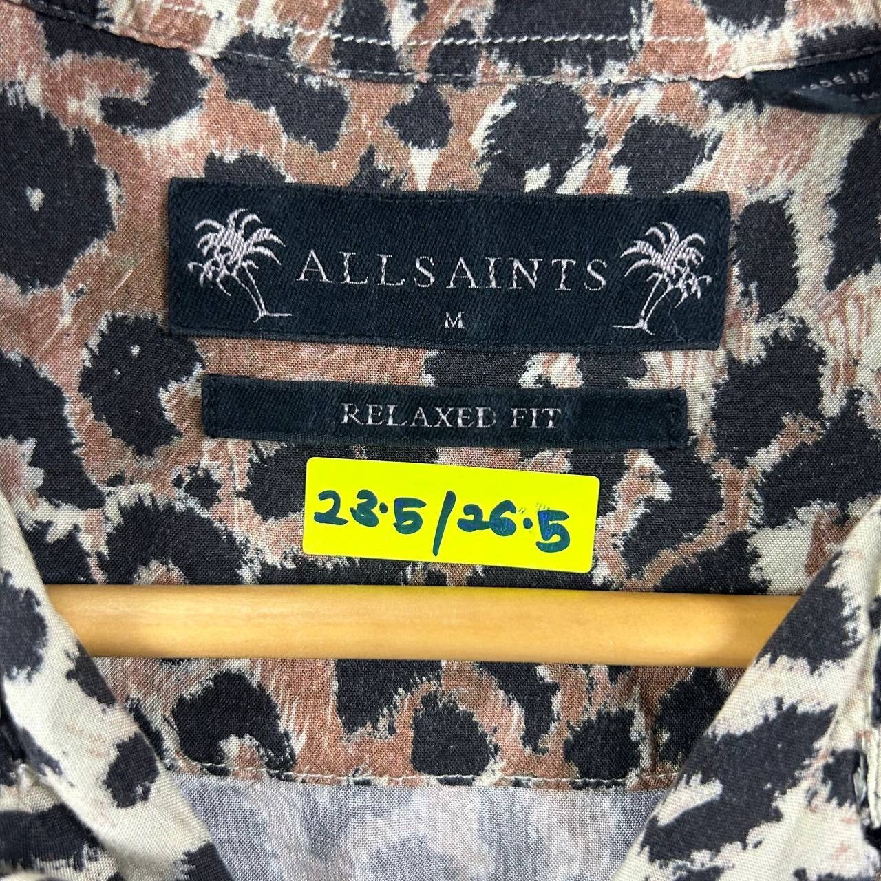 Allsaints DaBomb🔥 All Saints “Leppo” Viscose Animal Print Shirt Size US M / EU 48-50 / 2 - 4 Thumbnail