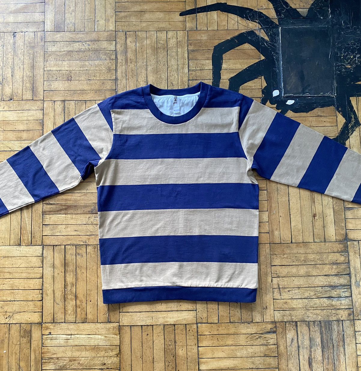 Margaret Howell 🔥🔥🔥MARGARET HOWELL MHL NAVY/FLAX STRIPE SWEATSHIRT 🔥🔥🤗🤗 ...