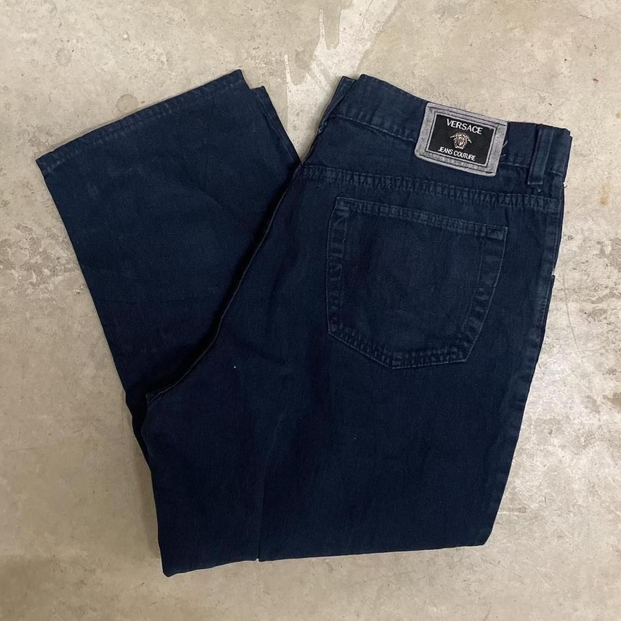 Versace × Versace Jeans Couture Vintage 2000’s Versace Jeans Couture Navy Trousers Size US 36 / EU 52 - 1 Thumbnail