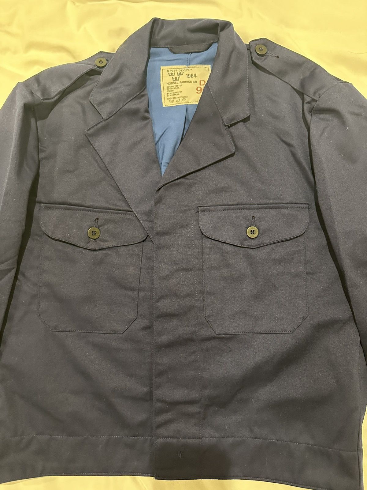 Vintage Vintage 1980s Original Swedish Navy Jacket Size US M / EU 48-50 / 2 - 4 Thumbnail
