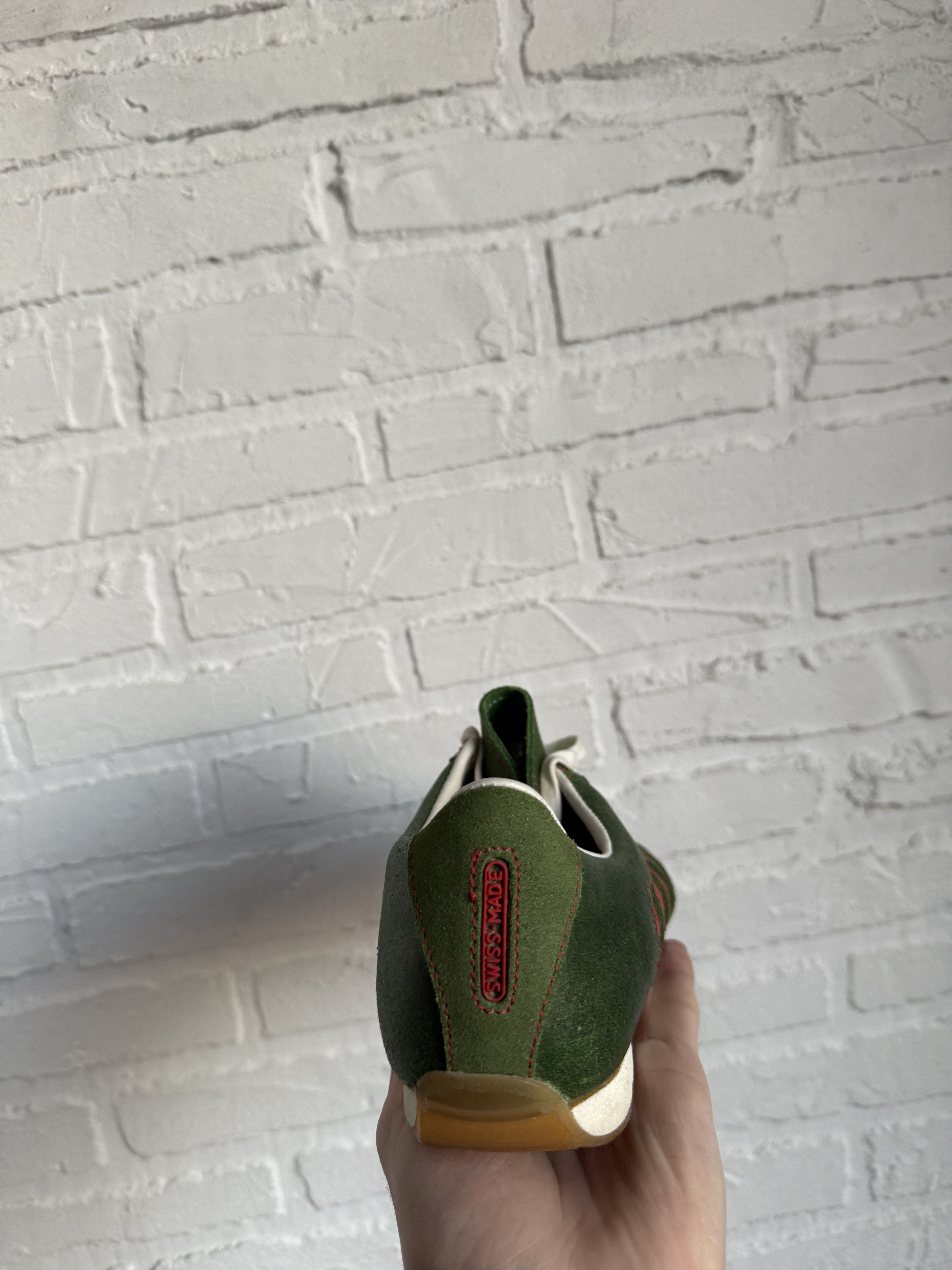 Other Kunzli Swiss made classic leather sneakers green red Size US 6.5 / EU 39-40 - 4 Thumbnail