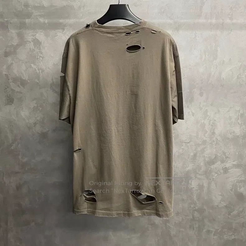 Balenciaga Balenciaga Beige print pattern logo short-sleeve T-shirt Size US XS / EU 42 / 0 - 2 Thumbnail