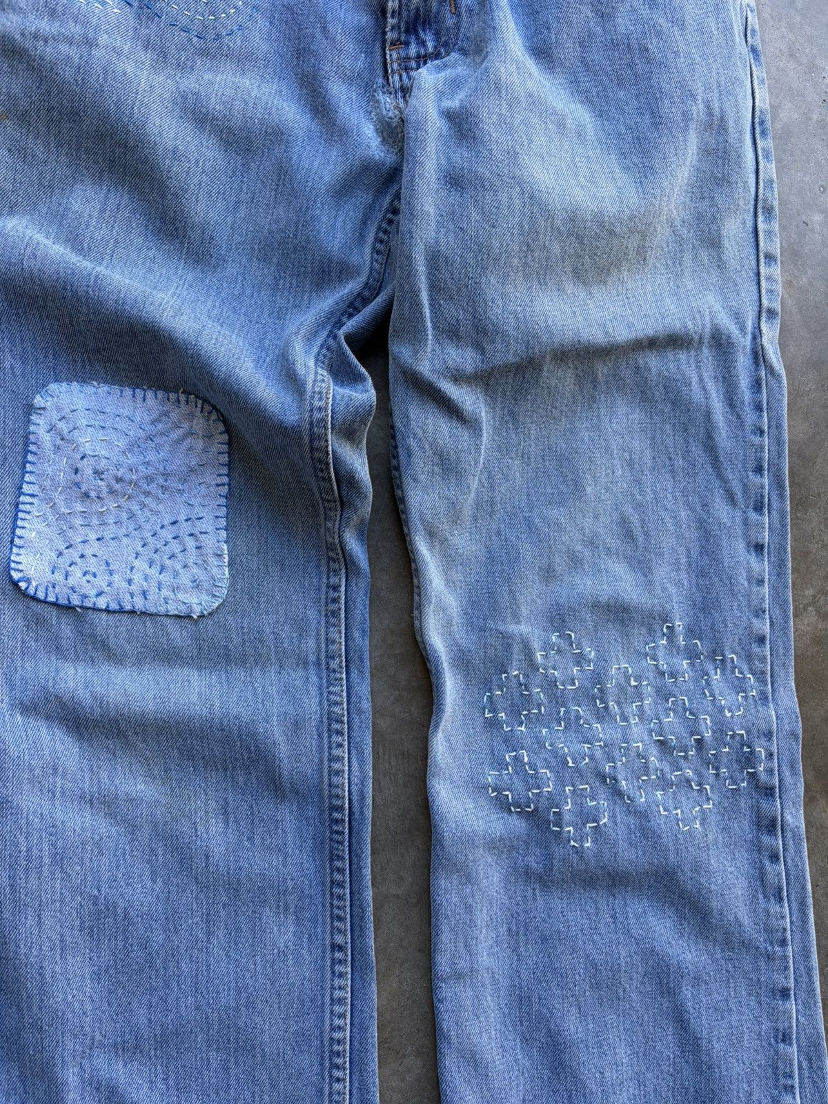 Old Navy Vintage Gap Jeans Custom Embroidered Baggy Denim Sz 30x30 Size US 30 / EU 46 - 2 Thumbnail