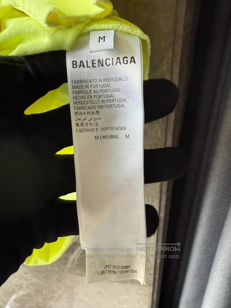 Balenciaga Balenciaga Yellow Tape Short Sleeve M Size US M / EU 48-50 / 2 - 4 Thumbnail