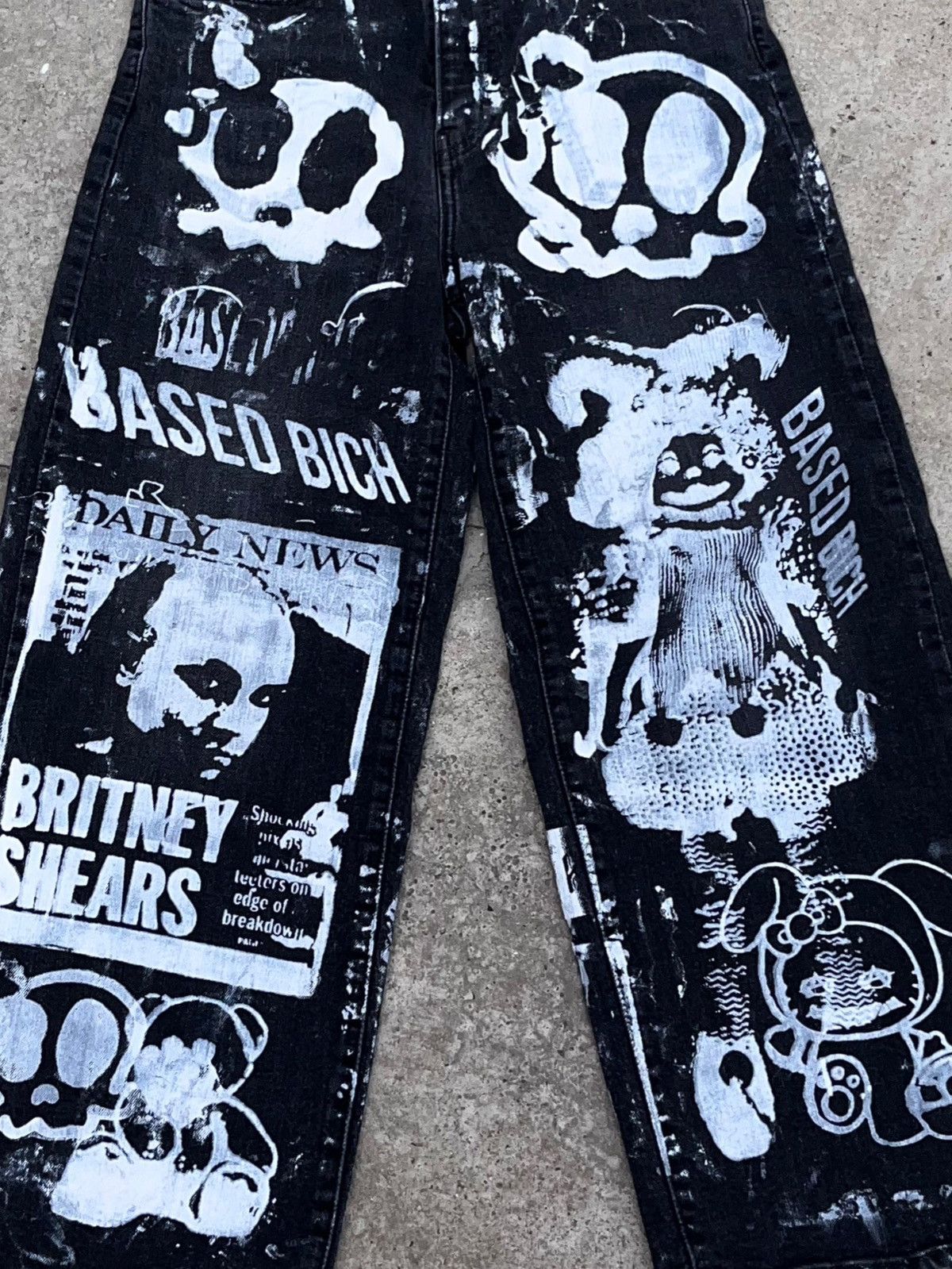 Other Basedbich women’s 1of1 custom jeans size 25w Size 25" / US 0 / IT 36 - 3 Thumbnail