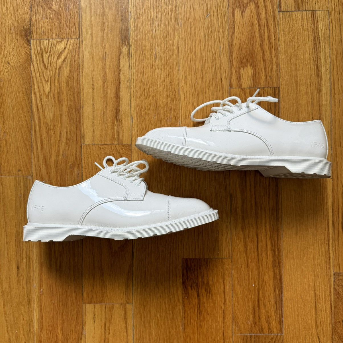 image of Dr Martens x Gosha Rubchinskiy Dr. Martens Archie Gr Oxford White Shoes, Men's (Size 8)