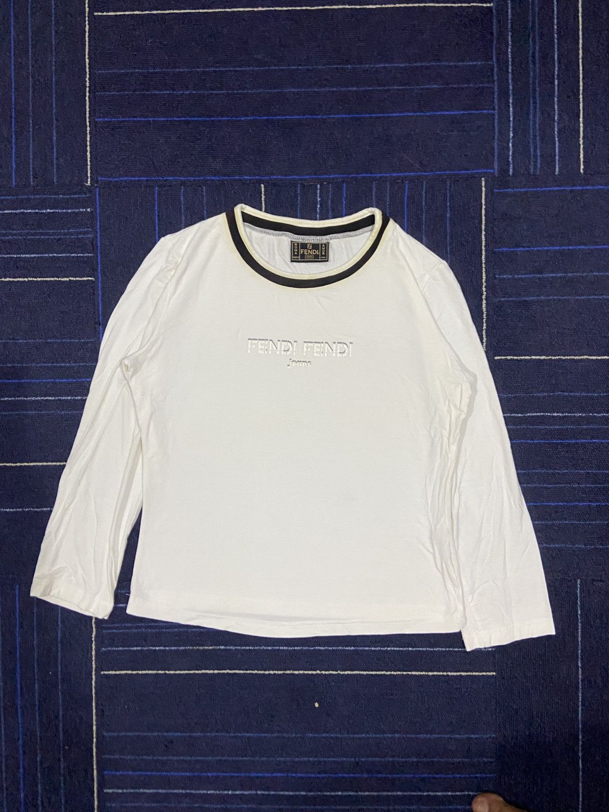 Fendi FENDI long sleeve shirts centred logo Size XS / US 0-2 / IT 36-38 - 1 Thumbnail