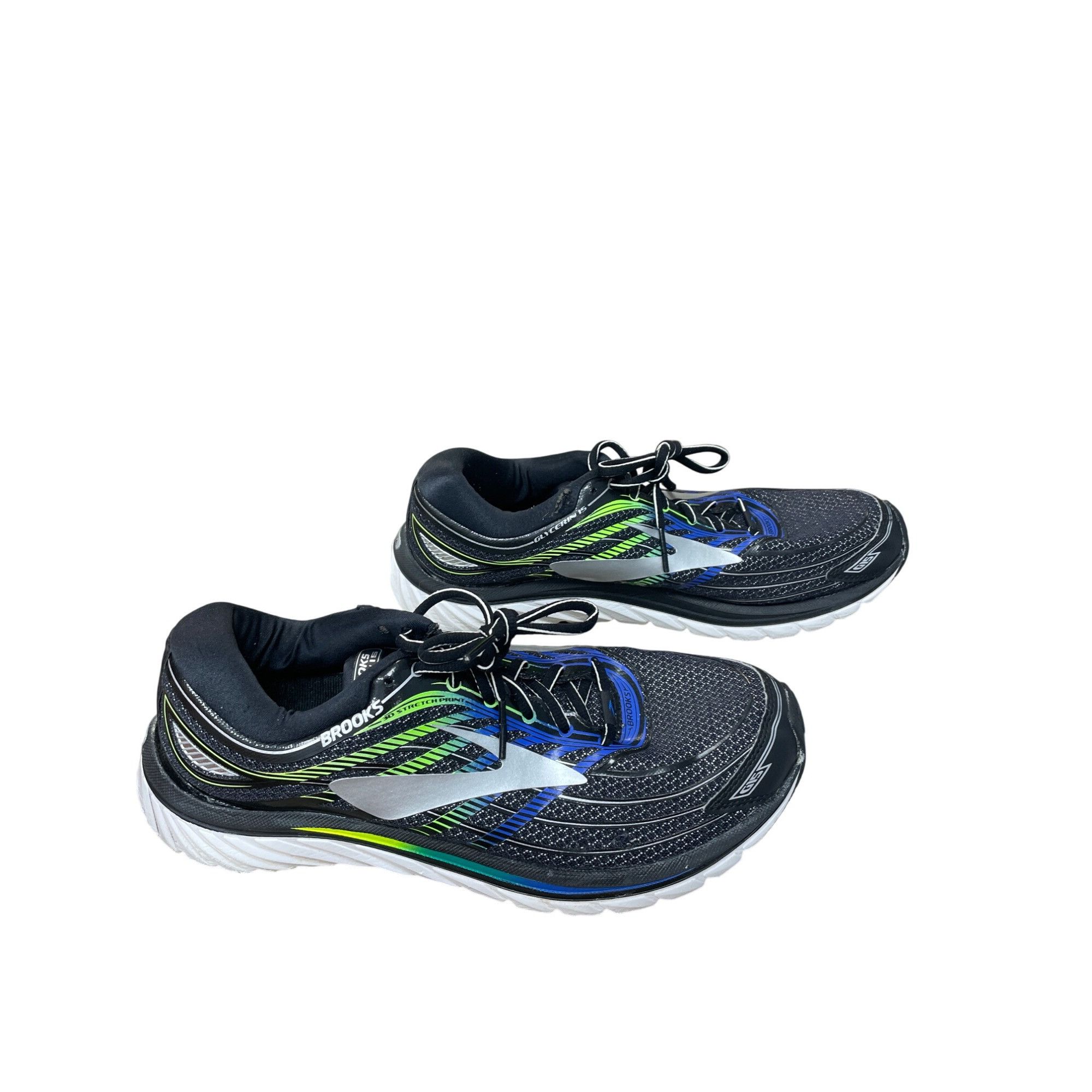 Brooks Brooks Glycerin GTS 15 Mens Black Blue Running Sneakers Size Size US 10.5 / EU 43-44 - 4 Thumbnail