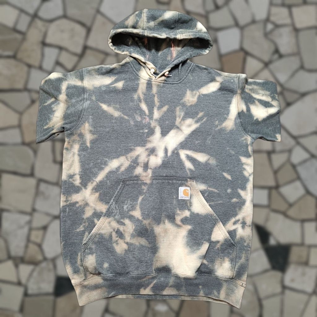 Carhartt Carhartt Hoodie Mens Small Gray Logo Sweatshirt Acid Wash Tie Dye 1 Of 1 Size US S / EU 44-46 / 1 - 1 Thumbnail