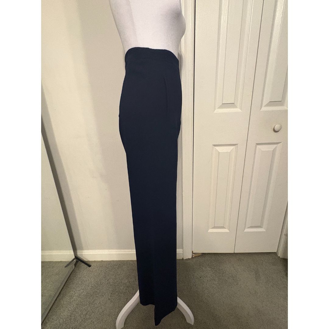 Roland Mouret Roland Mouret Blue Wide Leg High-Rise Pants – Size 2 Size 26" / US 2 / IT 38 - 6 Thumbnail